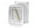Enclosure: junction box; X: 155mm; Y: 210mm; Z: 92mm; IP66,IP67; grey HENSEL HENSEL-KF-1610-G