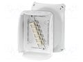 Enclosure: junction box; X: 155mm; Y: 210mm; Z: 92mm; IP66,IP67; grey HENSEL HENSEL-KF-1610-G
