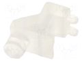 Fiber for LED; Ø3mm; Front: flat; angular,with PCB mounting BIVAR SLP3-200-100-F