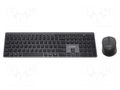 Office kit; black; universal; USB C; wireless,PT layout; 10m GEMBIRD KBS-ECLIPSE-M500PT