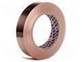 Tape: shielding; W: 15mm; L: 16.5m; Thk: 0.065mm; 40N/cm; max.155°C PPI PPI-9110-6-15-16.5