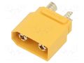 Connector: DC supply; socket; male; XT90; 40A; 500V; PIN: 2; straight AMASS XT90HW-M