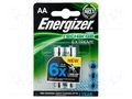 Re-battery: Ni-MH; AA; 1.2V; 2300mAh; 2pcs. ENERGIZER ACCU-R6/2300-EG