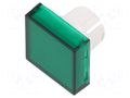 Actuator lens; 22mm; 61; transparent,green; plastic EAO 61-9321.5