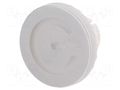 Actuator lens; 22mm; 61; transparent; plastic; Face dim: Ø19.7mm EAO 61-9643.703