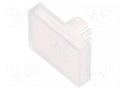 Actuator lens; 22mm; 61; transparent; plastic; Dim: 18x24mm EAO 61-9681.7