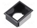 Button holder; 22mm; 61; 21x27mm; Face dim: 24x30mm; Body: black EAO 61-9931.0