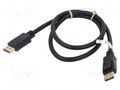 Cable; DisplayPort plug,HDMI plug; 1m; black Goobay GOOBAY-64845