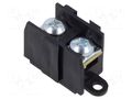 Connector: terminal block; 57A; screw terminal; black; 10mm2 PAWBOL PE.4070