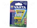 Re-battery: Ni-MH; AA; 1.2V; 2600mAh; blister; 2pcs. VARTA ACCU-R6/2500-V