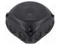Enclosure: junction box; X: 104mm; Y: 104mm; Z: 70mm; IP66,IP67 HENSEL HENSEL-KF-0404-B