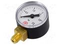 Manometer; 0÷2.5bar; G 1/8",bottom connection; 40mm; plastic PNEUMAT 110.32-K