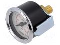 Manometer; 0÷4bar; G 1/8",rear connection; 40mm; Temp: -20÷60°C PNEUMAT 110.74