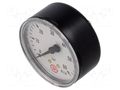 Manometer; 0÷60bar; G 1/4",rear connection; 63mm; Temp: -20÷60°C PNEUMAT 221
