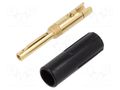 Connector: 4mm banana; plug; 16A; 50VDC; black; non-insulated DELTRON 584-0100