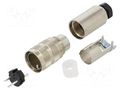 Connector: M16; plug; male; PIN: 3; 7A; 250V; soldering; for cable BINDER 99-5105-00-03