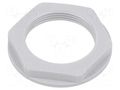 Nut; PG21; polyamide; 36mm; light grey; Thread: PG; Entrelec TE Connectivity 1SNG607055R0000