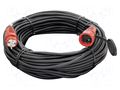 Extension lead; 3x2.5mm2; Sockets: 1; rubber; black; 40m; 16A KERG KERG-W2422