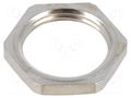 Nut; PG36; brass; 51mm; Plating: nickel; Entrelec TE Connectivity 1SNG608024R0000