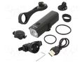 Torch: LED bike torch; 1.5h; 200lm,400lm,1000lm; IPX6; HighLine MACTRONIC ABF0166-SET