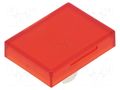 Actuator lens; 22mm; 61; red,transparent; plastic; Dim: 18x24mm EAO 61-9681.2
