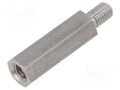 Screwed spacer sleeve; 40mm; Int.thread: M8; Ext.thread: M8 DREMEC TFM-M8X40/DR2413