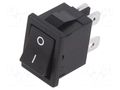 ROCKER; DPST; Pos: 2; ON-OFF; 6A/250VAC; black; none; CW; Body: black NKK SWITCHES CWSB21AA2F