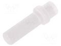 Fiber for LED; Ø3mm; L: 9.5mm; round; Front: flat; straight BIVAR PLP1-375-F