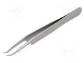 Tweezers; 115mm; for precision works; Blades: curved,narrowed C.K CK-T2331