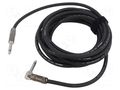 Cable; Jack 6,3mm 2pin plug,Jack 6.3mm 2pin angled plug; 6m TASKER TAS-TK156SS