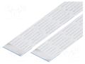 FFC tape; Cores: 18; Tape ph: 1mm; L: 50mm; 1A; 60V; FFC10-TIN GCT 10-18-A-0050-C