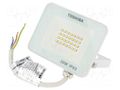 Lamp: LED flood light; 230VAC; 20W; neutral white; 120°; 4000K TOSHIBA LED LIGHTING 4711112388608