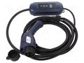 Charger: eMobility; 2x0.5mm2,3x2.5mm2; 110/250VAC; 3.8kW; IP54 AKYGA AK-EC-01