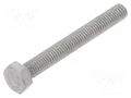 Screw; M5x40; 0.8; Head: hexagonal; A2 stainless steel; DIN 933 KRAFTBERG M5X40/D933-A2