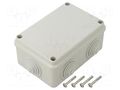 Enclosure: junction box; X: 88mm; Y: 128mm; Z: 58mm; wall mount; IP55 SCAME SCAME-685.005