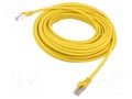 Patch cord; S/FTP; 6a; wire; Cu; LSZH; yellow; 20m; 27AWG; Cablexpert GEMBIRD PP6A-LSZHCU-Y-20M