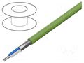 Wire; BiTsensor PE (St) CH; 2x2x0.22mm2; stranded; Cu; LSZH; green BITNER BITNER-EB0251