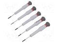 Kit: screwdrivers; precision; Phillips,slot; 5pcs. FACOM FACOM-AEF.J1PB