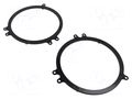 Speaker frame; 165mm; Audi; Audi A3 1994->2003; 2pcs. 4CARMEDIA RAM-20.404.3/K