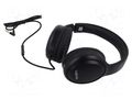 Headphones with microphone; black; Jack 3,5mm; 1.2m; 100÷10000Hz LOGILINK HS0057