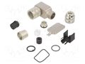 Connector: M16; plug; female; 423; 5A; 60V; PIN: 8; angled 90°; brass BINDER 99-5172-75-08