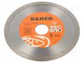 Cutting diamond wheel; Ø: 125mm; Øhole: 22.23mm; Disc thick: 2mm BAHCO SA.3917-125-7S-C