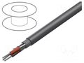 Wire; Xtra Guard® 1; 3x22AWG; PVC; dark grey; 300V; 30.5m; 100ft ALPHA WIRE 5103C-SL005