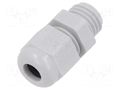 Cable gland; without nut; M12; 1.5; IP68; polyamide; light grey TE Connectivity 1SNG601010R0000