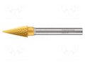 Rotary burr; Ø: 12mm; L: 70mm; metal; Working part len: 25mm; 6 TiN ALPEN-MAYKESTAG ALP.783706112100