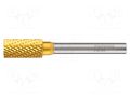 Rotary burr; Ø: 12mm; L: 70mm; metal; Working part len: 25mm; 6 TiN ALPEN-MAYKESTAG ALP.777706112100