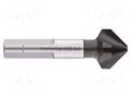 Countersink; high speed steel cobalt HSS-Co; Mounting: rod 8mm ALPEN-MAYKESTAG ALP.238701240100
