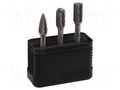 Rotary burr; Drill Bit: for metal; 3pcs. ALPEN-MAYKESTAG ALP.776000003100
