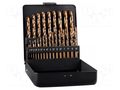 Drill set; for metal; high speed steel cobalt HSS-Co; steel ALPEN-MAYKESTAG ALP.65600025100