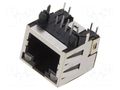 Connector: RJ45; socket; PIN: 8; shielded,with LED; 8p8c; THT ADAM TECH MTJ88ARX1FSMPGL16